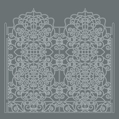 Forged iron gate