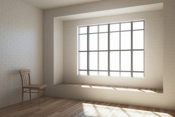 Empty interior with window