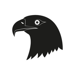 Eagle Head icon. Bird Mascot logo. Vector illustration.