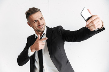 Handsome confident businessman