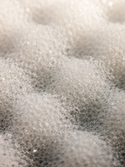close up of white sponge texture bathroom macro comfort