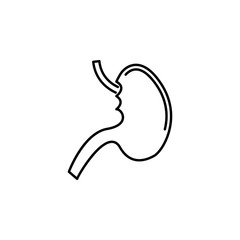human organ stomach outline icon. Signs and symbols can be used for web, logo, mobile app, UI, UX