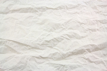 white and brown tone crumpled paper texture background