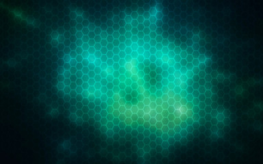 Glowing hexagon,Nano Technology abstract background