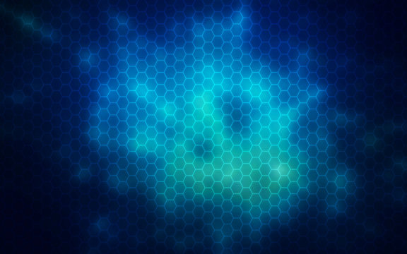 Glowing hexagon,Nano Technology abstract background