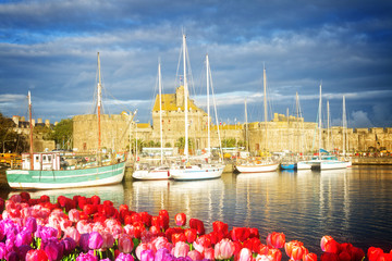 harbour of Saint Malo, France