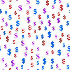 USA Money dollar symbol. Seamless vector EPS 10 pattern