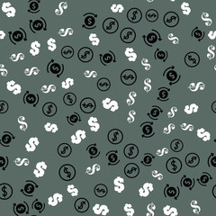 USA Money dollar symbol. Seamless vector EPS 10 pattern