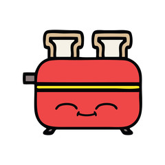 cute cartoon of a toaster