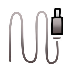gradient shaded cartoon audio wire