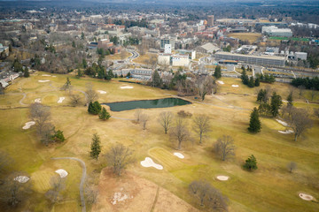 Aerial of Princeton New Jersey 