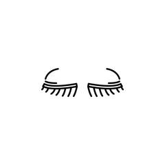 human organ eyelashes outline icon. Signs and symbols can be used for web, logo, mobile app, UI, UX