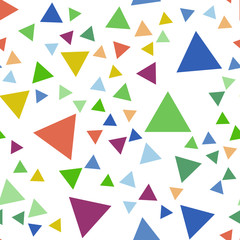 Abstract geometric pattern with triangles. Multicolor Figures. Texture for print and Banner. Flat style