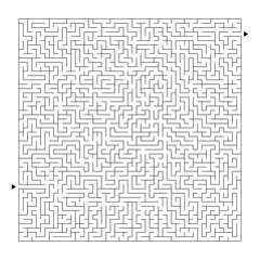 Abstract labyrinth. Game for kids. Puzzle for children. Maze conundrum. Vector illustration.