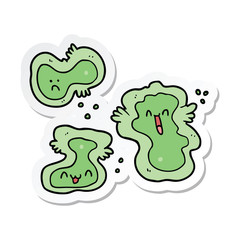 sticker of a cartoon cells