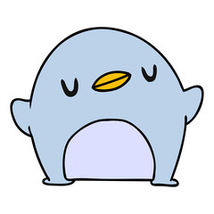 cartoon kawaii of a cute penguin