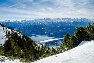 Walchensee mit Alpenpanorama