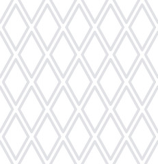 Seamless diamonds pattern. White background.