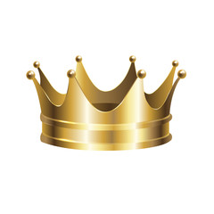 Golden Crown Isolated