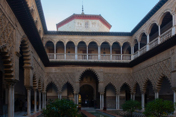 Fototapeta na wymiar Real Alcazar interior, Sevilla, Spain
