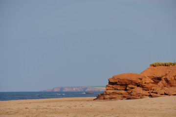 Red Cliffs off the coast of Cavendish on Prince Edward Islsand Canada