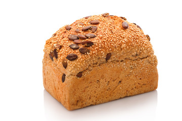 Brot Brotlaib mit Sesamsamen und Kürbiskernen