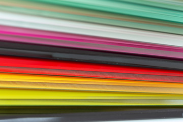 Colored glass material for interior finishing