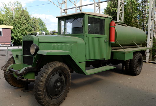  Petrol tanker BZ-43 on the basis of the chassis of the truck ZIS-5V at the Museum of military equipment in Moscow