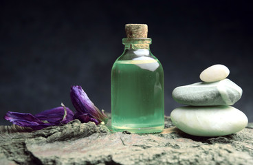 Fototapeta na wymiar Aromatherapy oil spa wellnes bio
