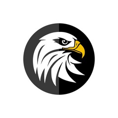 Eagle mascot logo for sport team, Eagle head icon 