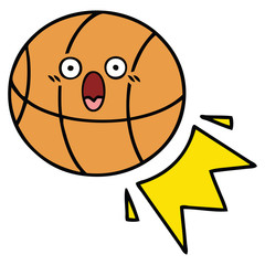 cute cartoon basketball