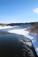 Blue Of The North Saskatchewan River, Gold Bar Park, Edmonton, Alberta