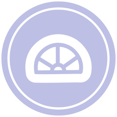 protractor math equipment circular icon