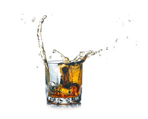 Whisky splash and ice.