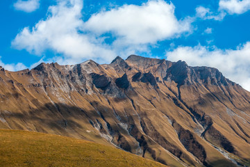 Beautifull mountains of caucasus in Dariali Gorge, Georgia