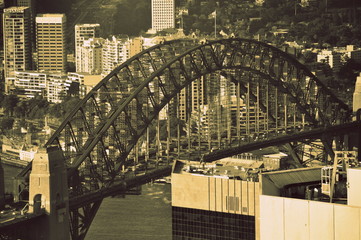 Sydney Harbour Bridge Retro