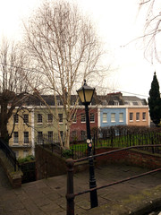 Elegant and colourfull Georgian townhouses  at Hotwells.