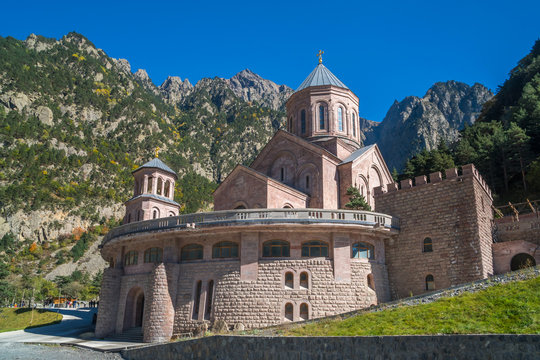 Archangel Monastery Complex located in the Dariali Gorge
