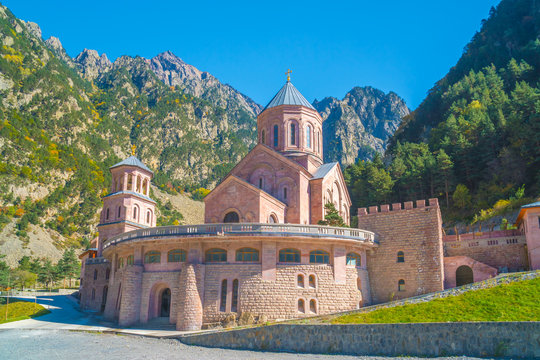 Archangel Monastery Complex located in the Dariali Gorge