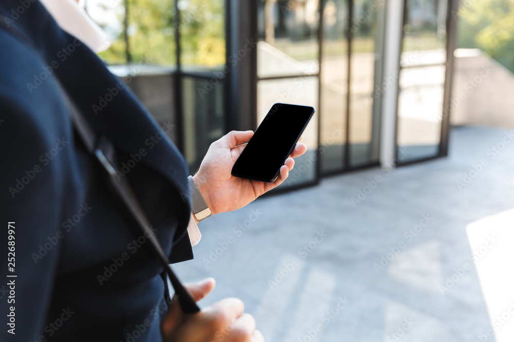 Canvas Prints Close up of a young business man