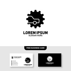 Automotive Logo, Free Business Card - Vector