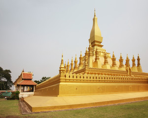 Pha That Luang temple in Vientiane. Laos