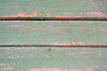 Wooden plank texture background in going green color. Vintage shabby shic background.