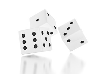3d Throwing dices