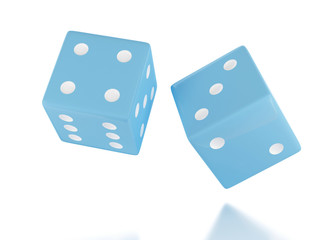 3d Throwing dices