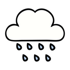 cute cartoon rain cloud