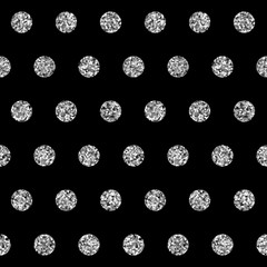 Seamless vector pattern with silver element