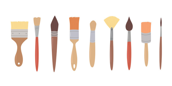 Paintbrush Cartoon Images – Browse 35,889 Stock Photos, Vectors, and Video