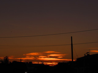 clouds on sunset