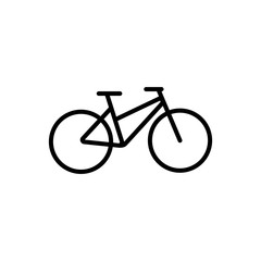 Fototapeta premium Bike line icon, logo isolated on white background